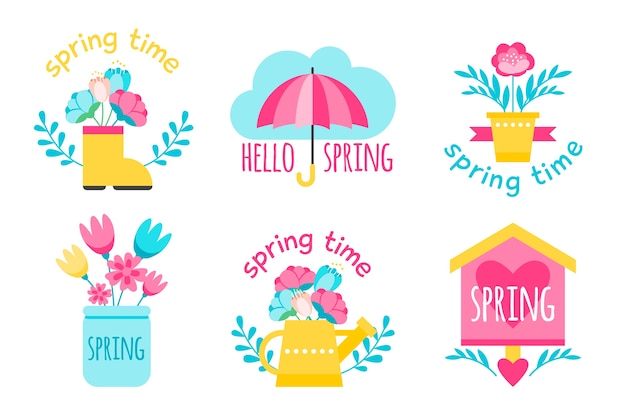 Spring theme for label collection