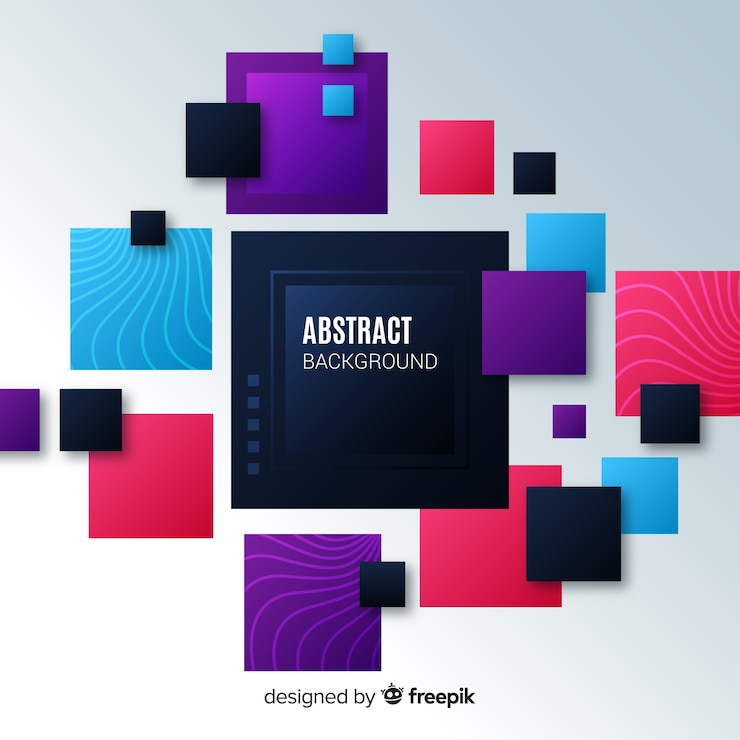 Free Vector square abstract background
