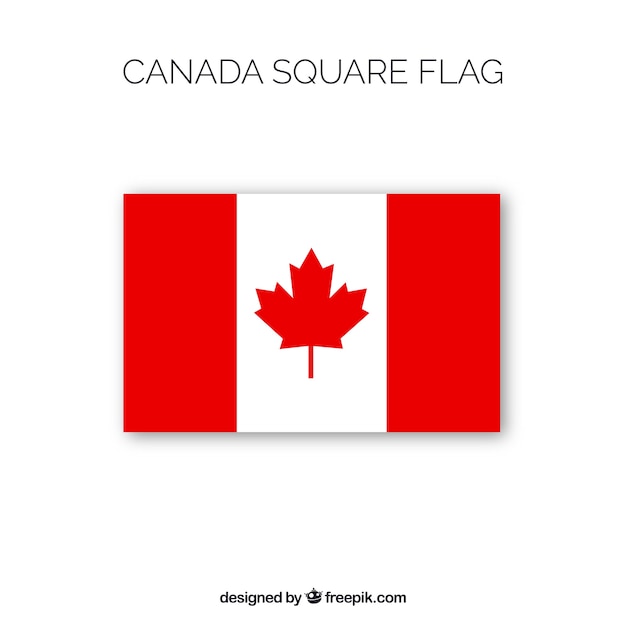 Square canadian flag background