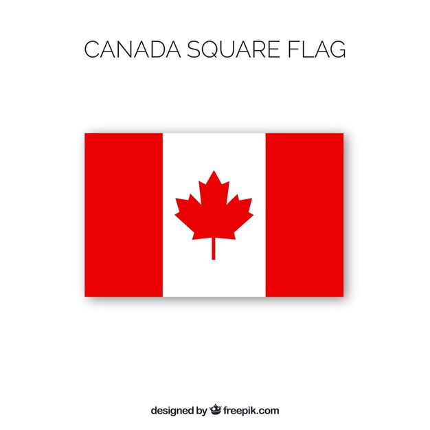 Square canadian flag background