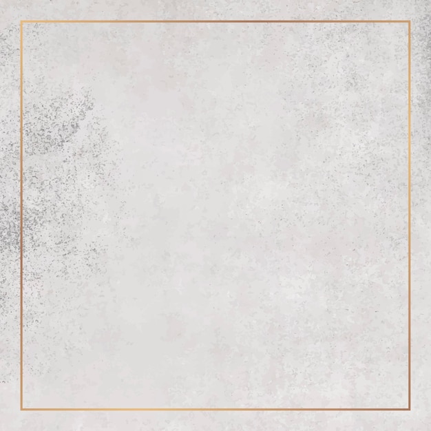 Square copper frame on grunge background