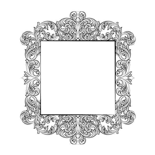 Square ornamental frame