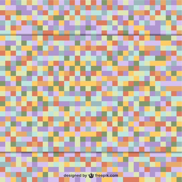 無料ベクター 正方形のレトロなモザイクの背景