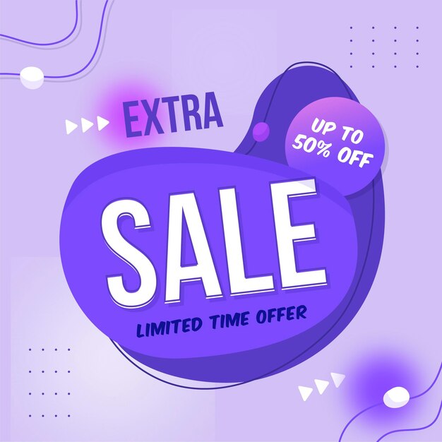 Square sale banner template