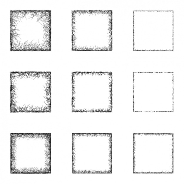 Бесплатное векторное изображение squared кадры коллекции