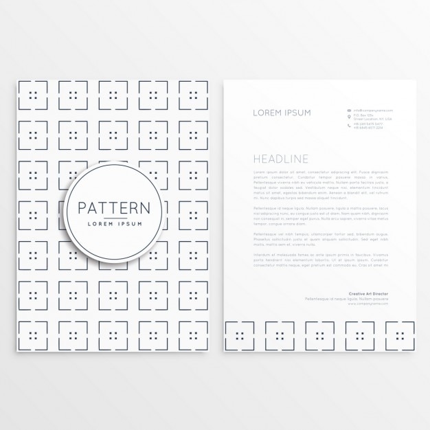 Free vector squares letterhead