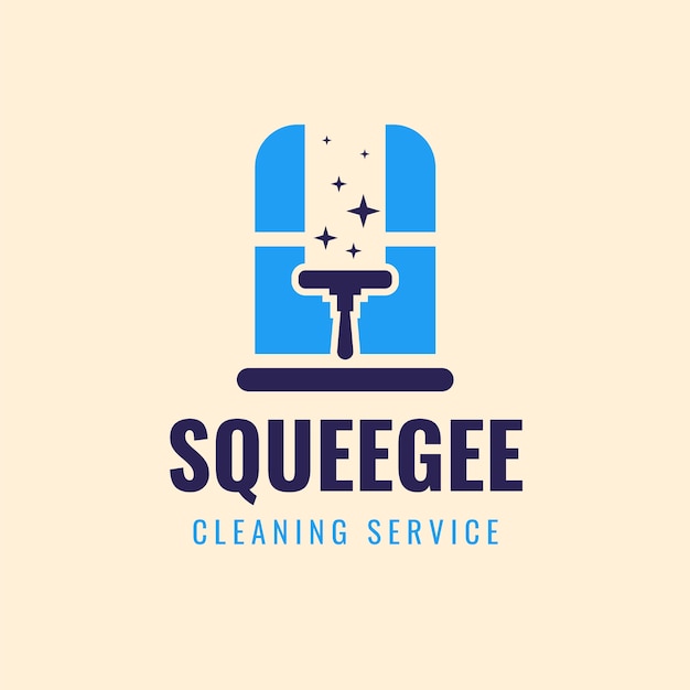 Free vector squeegee  logo template