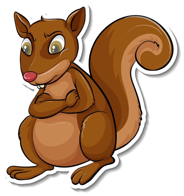 다람쥐 동물 만화 스티커