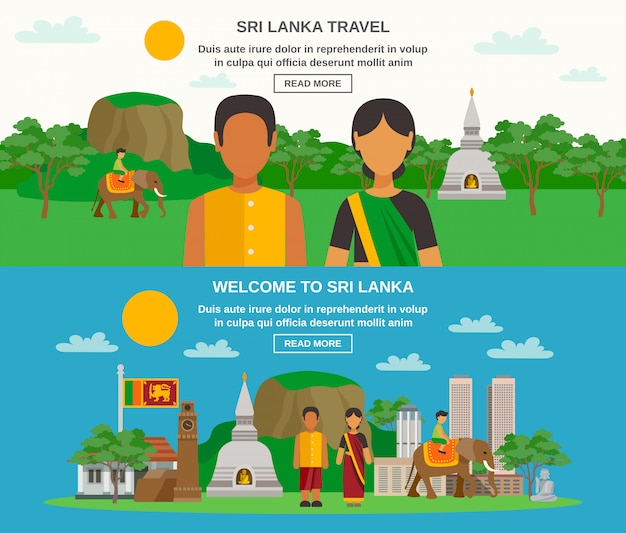 Vettore gratuito cultura dello sri lanka