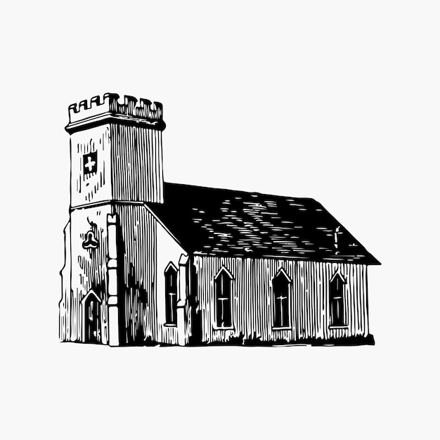 Бесплатное векторное изображение Церковь святого марка, векторная иллюстрация