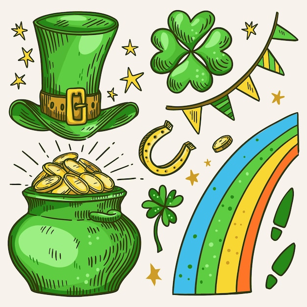 St patrick day element collection