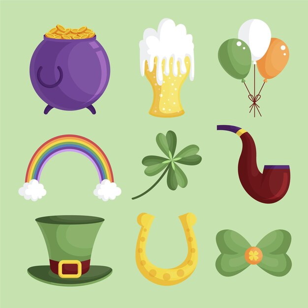 St. patrick day elements