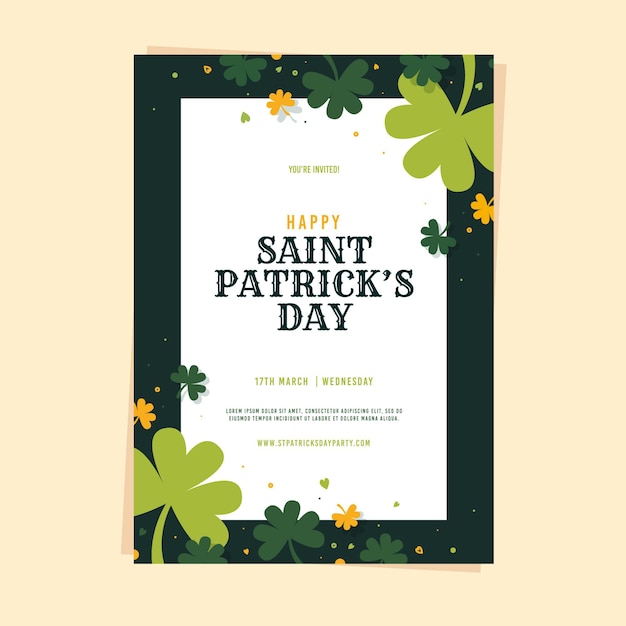 St. patrick day flyer template