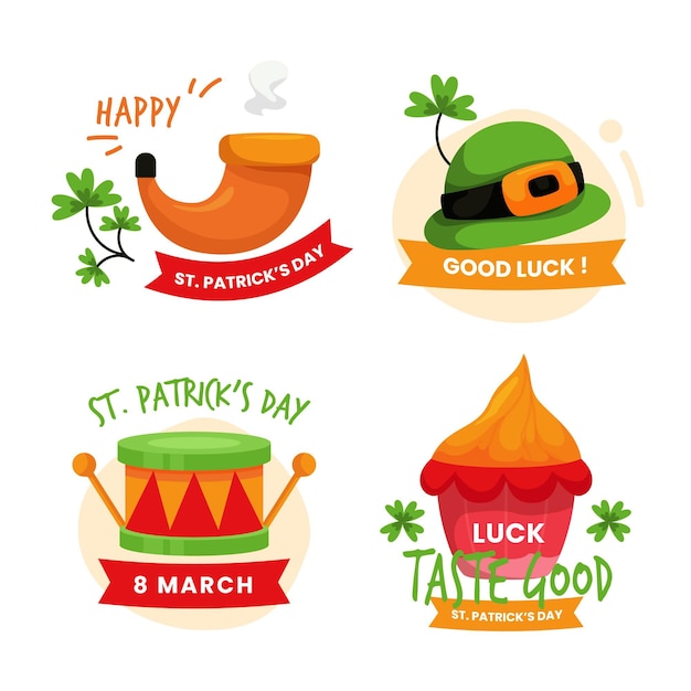 St. patrick day labels
