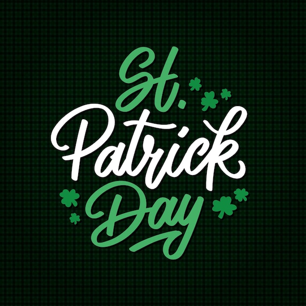 Free vector st. patrick day lettering