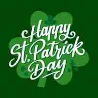 Free vector st. patrick day lettering