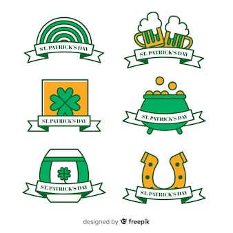 St. patrick's day badge collection