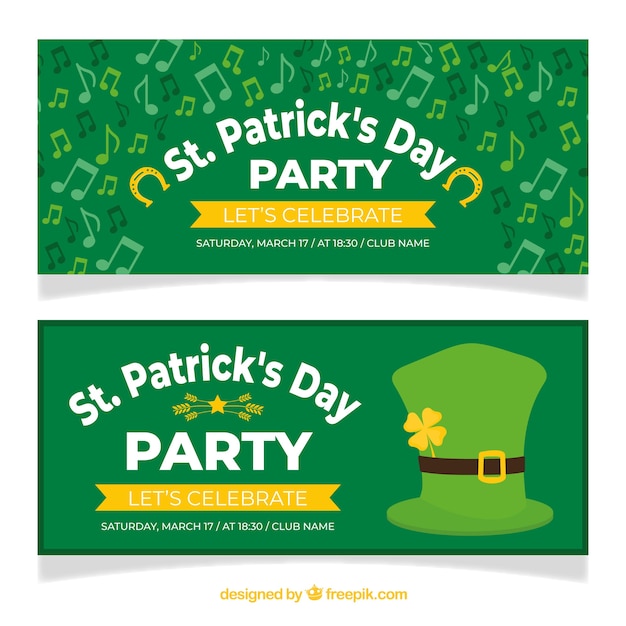 St. patrick's day banner web collection