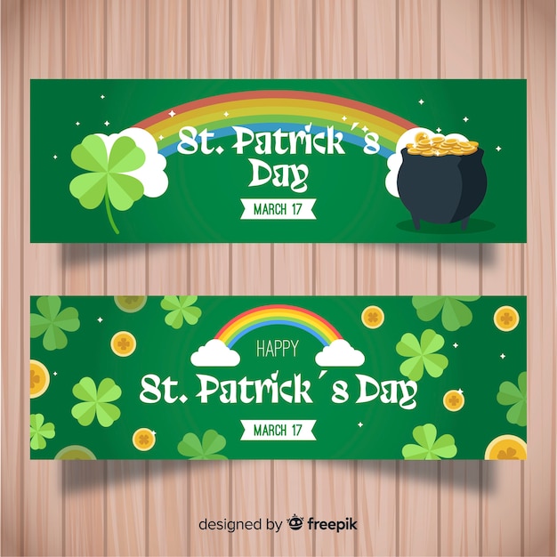 Free vector st. patrick's day banner