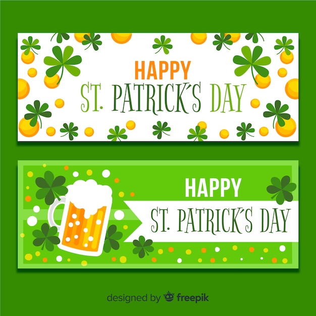 Free vector st. patrick's day banner