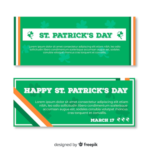 St patrick's day banner