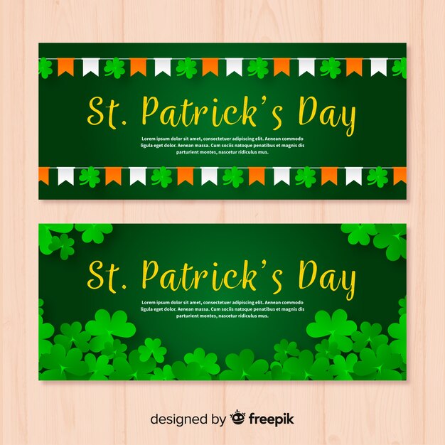 St. patrick's day banners