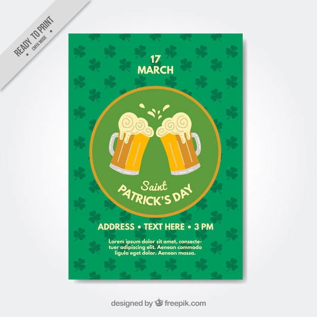 St. patrick's day beers brochure