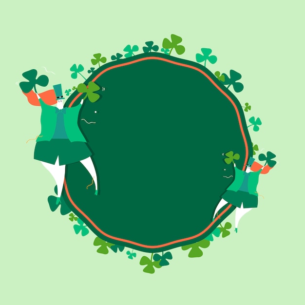 St. patrick's day celebration set layout vector