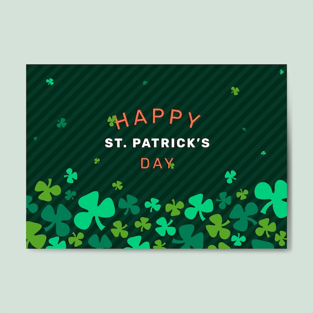 Free vector st. patrick's day celebration set layout vector