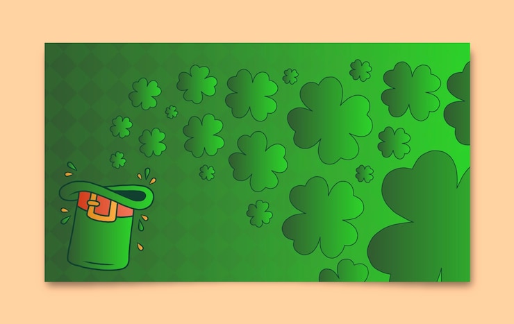 Free Vector st. patrick's day desktop wallpaper