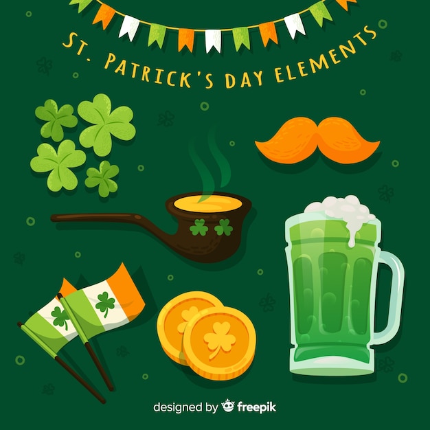 St patrick's day element collection