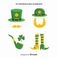 Free vector st. patrick's day element collection