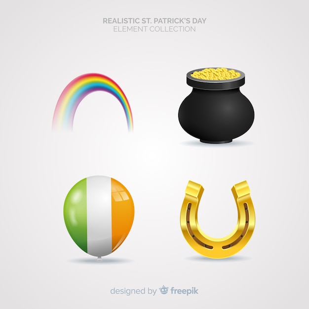 Free vector st. patrick's day element collection