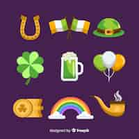 Free vector st. patrick's day element collection