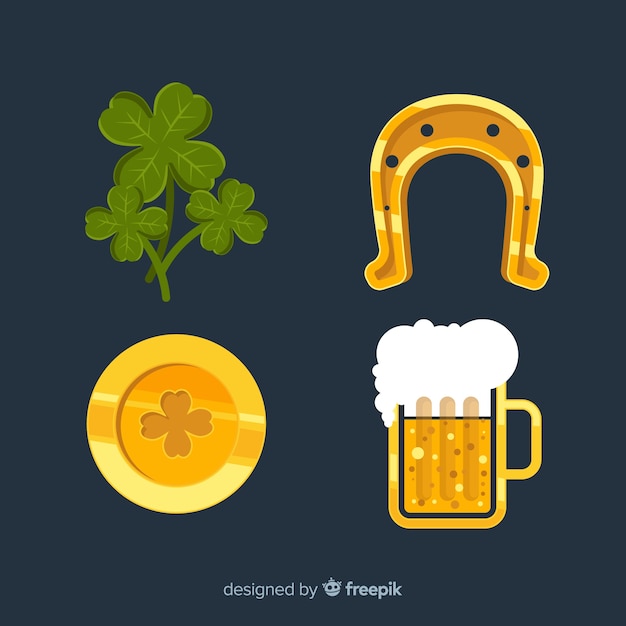 Free vector st. patrick's day element collection