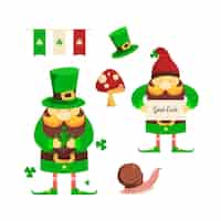 Free vector st. patrick's day elements collection