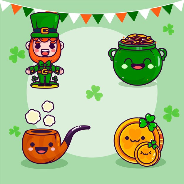 St. patrick's day elements set