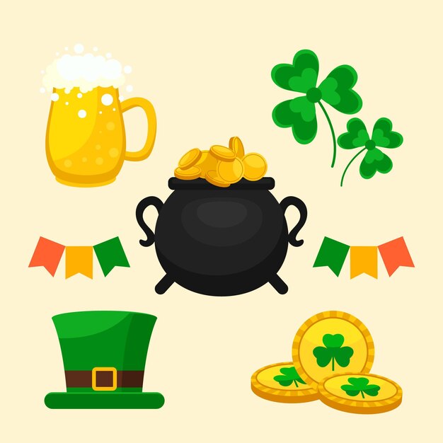 St. patrick's day elements set