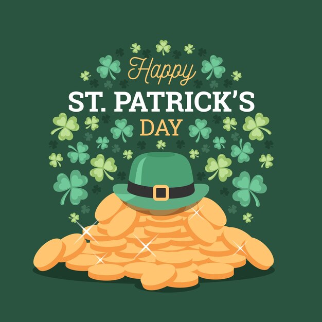 Free vector st. patrick's day in flat design