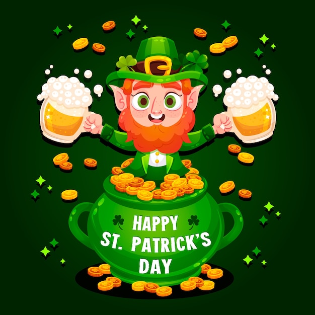 Free vector st. patrick's day in flat design
