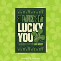 Free vector st. patrick's day flyer / poster template