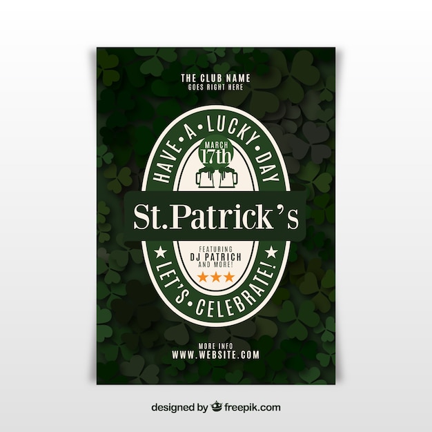 St. patrick's day flyer / poster template