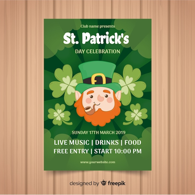 St. patrick's day flyer template