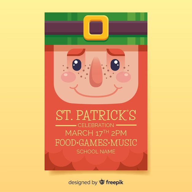 St. patrick's day flyer template