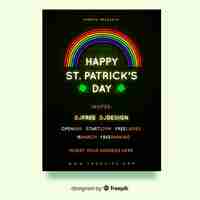 Free vector st. patrick's day flyer template