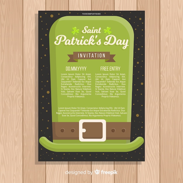 St. patrick's day flyer template