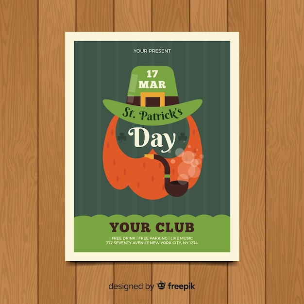 St. patrick's day flyer template