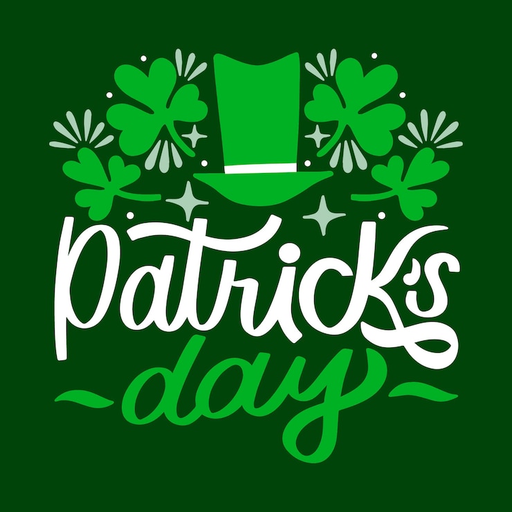 Free Vector st. patrick's day illustration with shamrock and hat