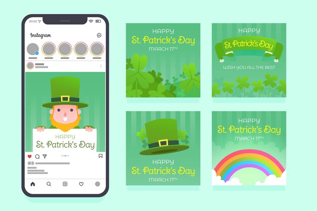 聖パトリックの日のインスタグラム投稿コレクション