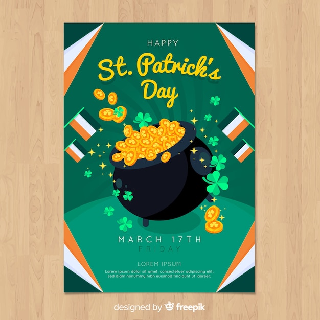 St patrick's day party flyer